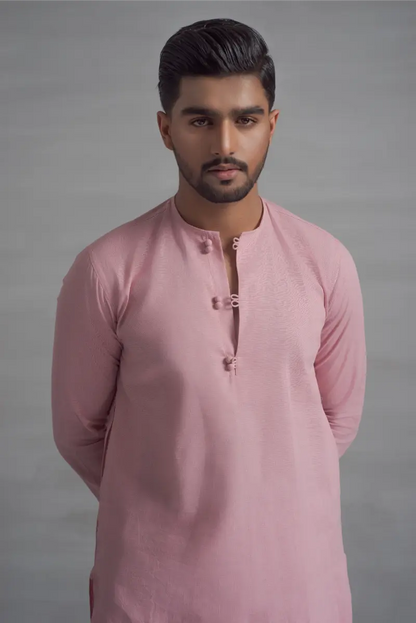 Pink Short Kurta Pajama