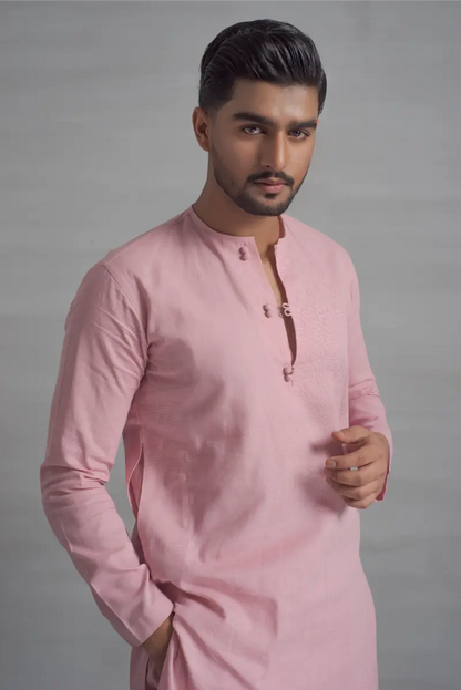 Pink Short Kurta Pajama