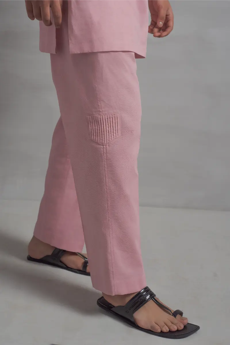 Pink Short Kurta Pajama