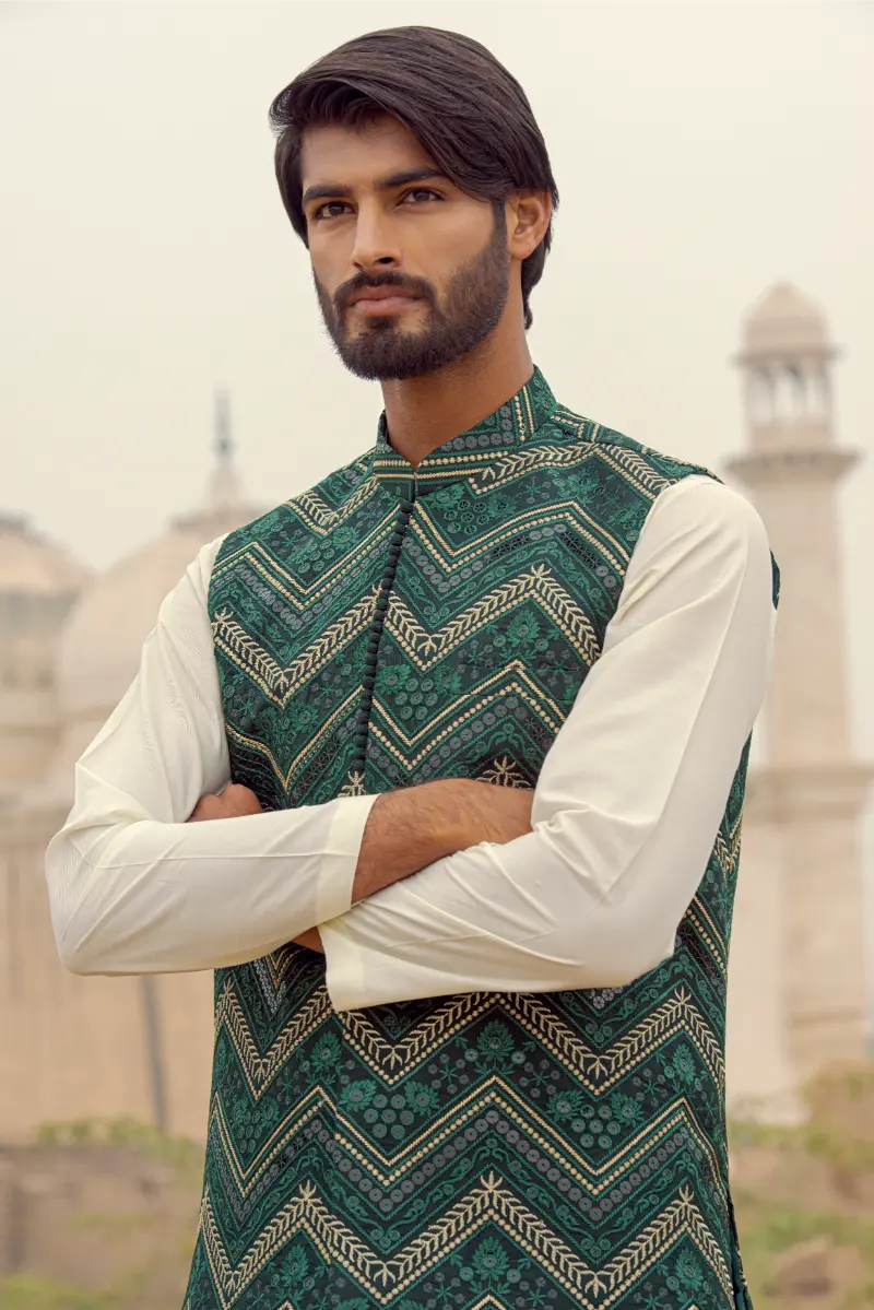 Loop Button Designer Waistcoat