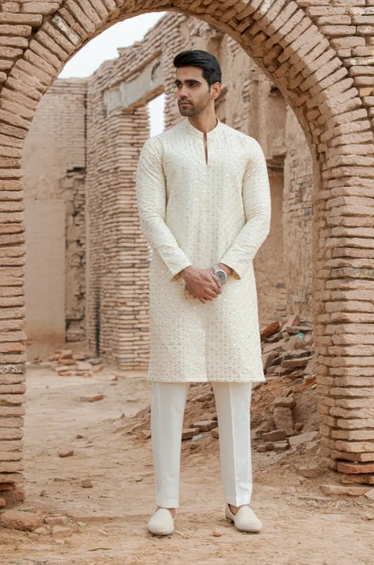 Designer Sequins Kurta Pajama 1