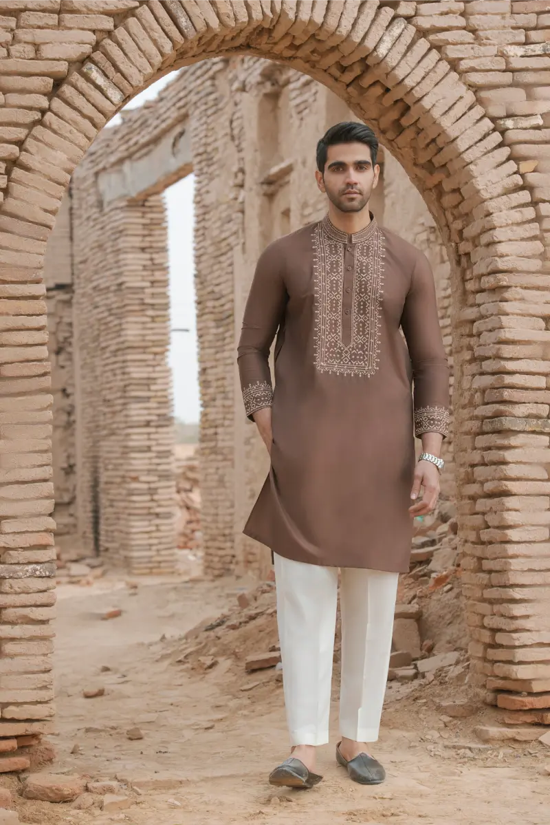 Brown Designer Kurta pajama