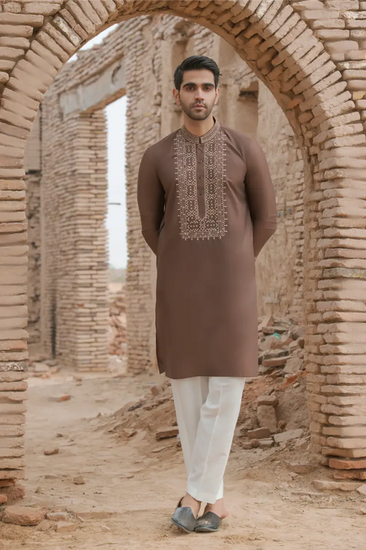 Brown Designer Kurta pajama