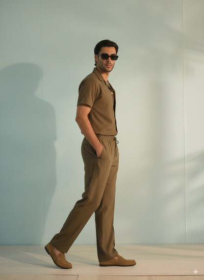 Coffee Brown Co-ord set - Urban Luxe