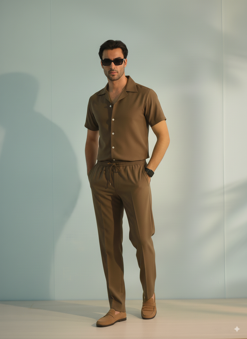 Coffee Brown Co-ord set - Urban Luxe