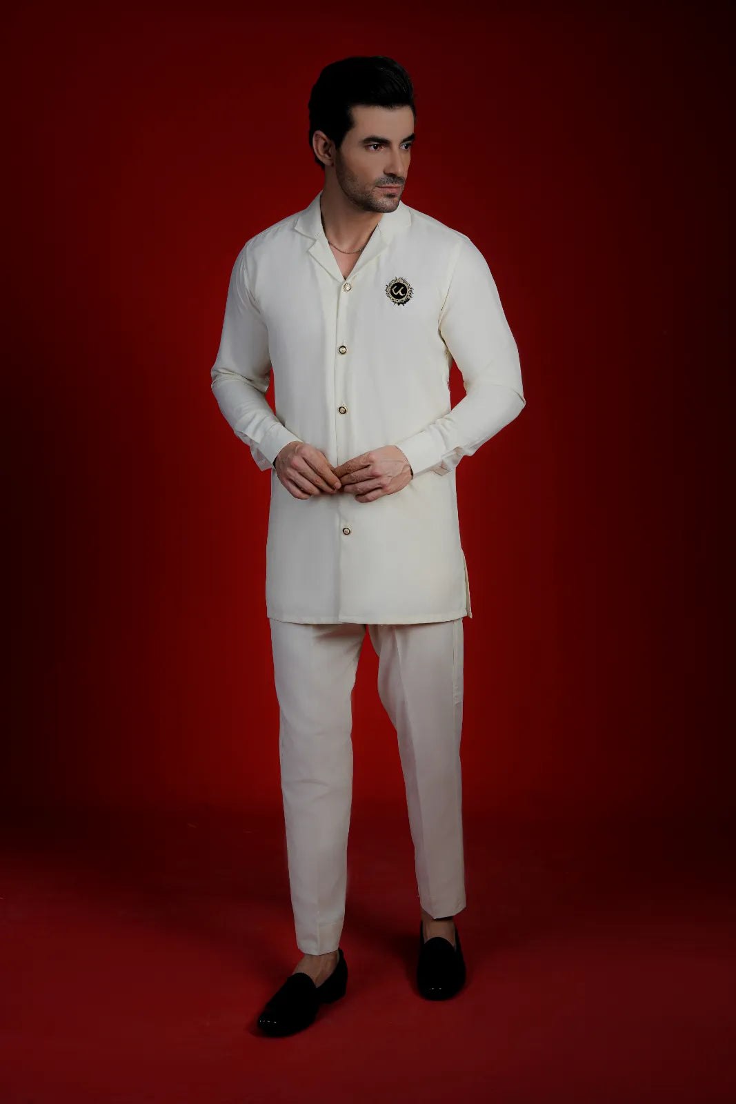 Premium White Safari Suit 2