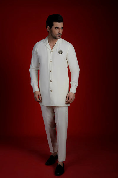 Premium White Safari Suit 2
