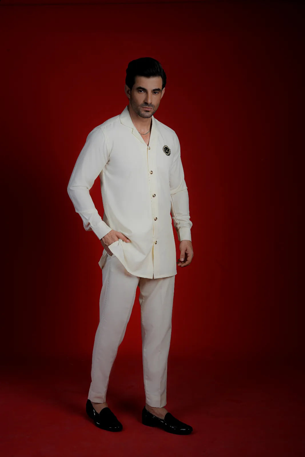 Premium White Safari Suit 2